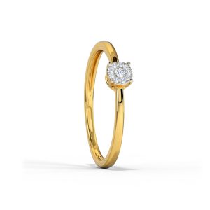 Kisna Real Diamond Jewellery Gold Diamond Ring