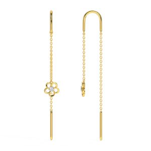 Beebeecraft Gold Plated Threader Earrings